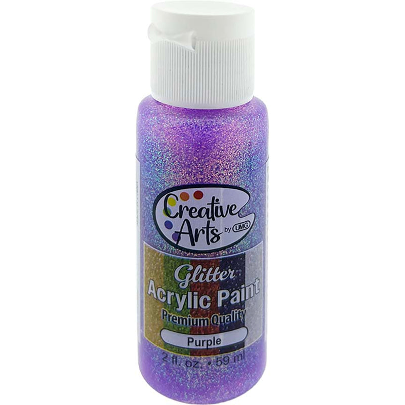 ACRYLIC GLITTER PAINT PURPLE 2FL OZ