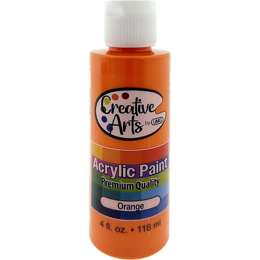 ACRYLIC PAINT ORANGE 4FL OZ