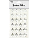 GEM STICKER FLOWER CRYSTAL 18MM