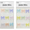 GEM STICKER BOW MIX PASTEL COLOR 25MM