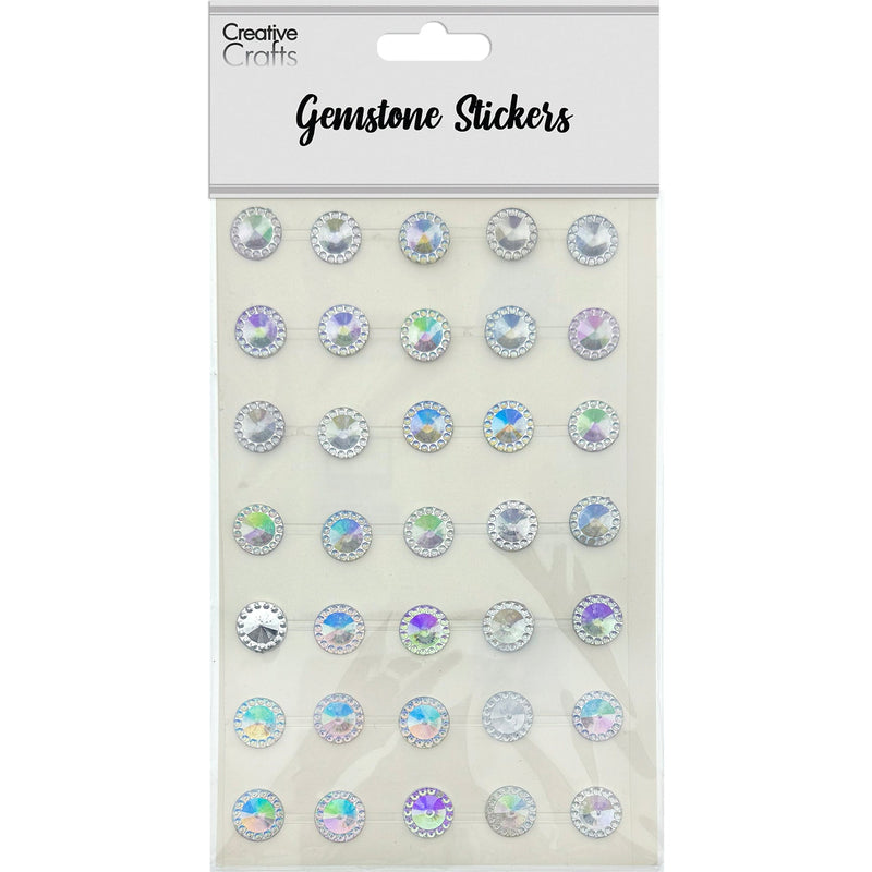 GEM STONE STICKERS 11MM ROUND