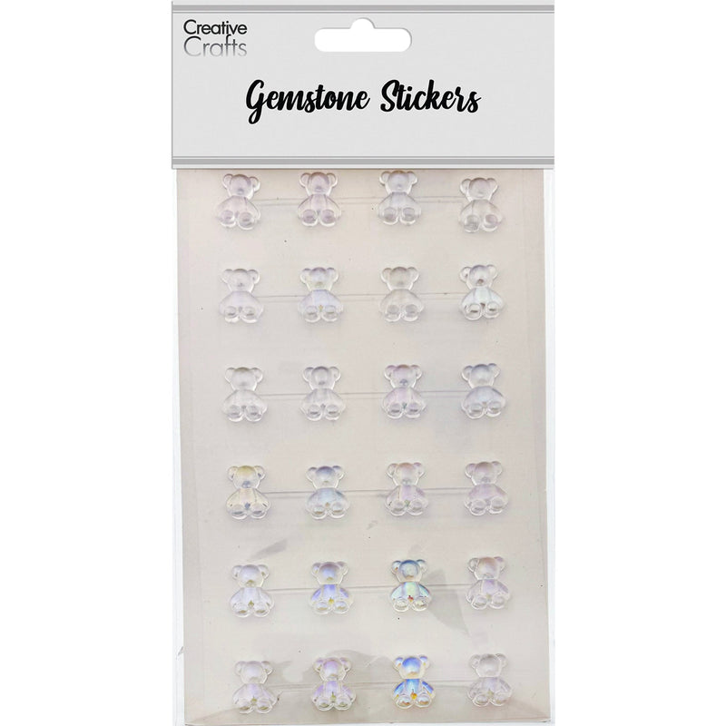 GEM STICKERS TEDDY BEAR 15MM