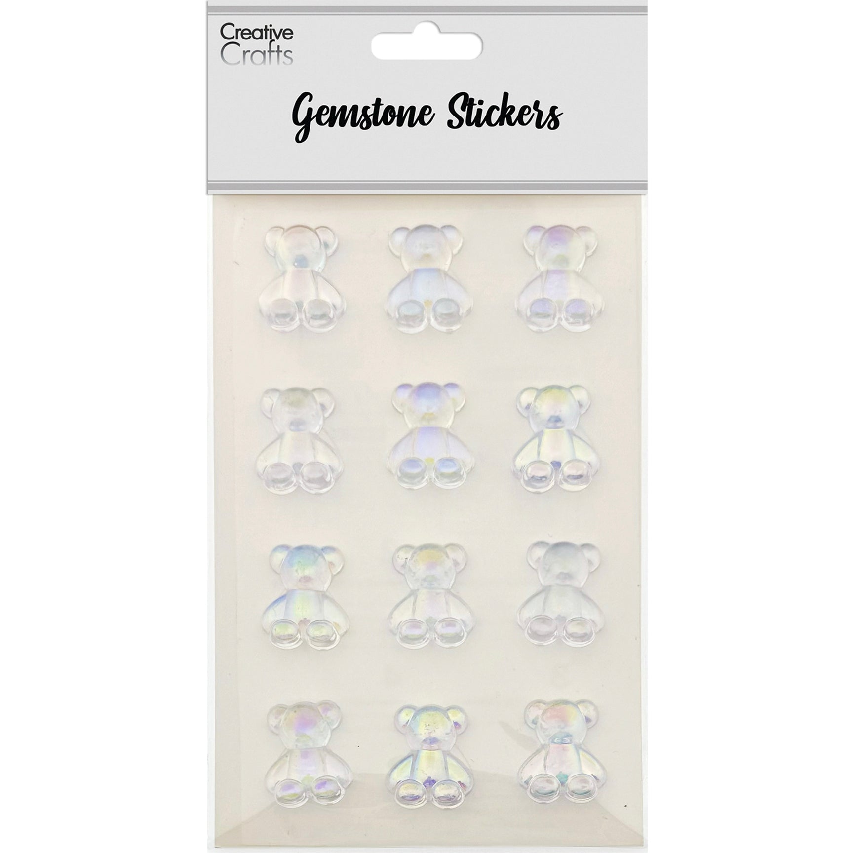 GEM STICKERS TEDDY BEAR 25MM