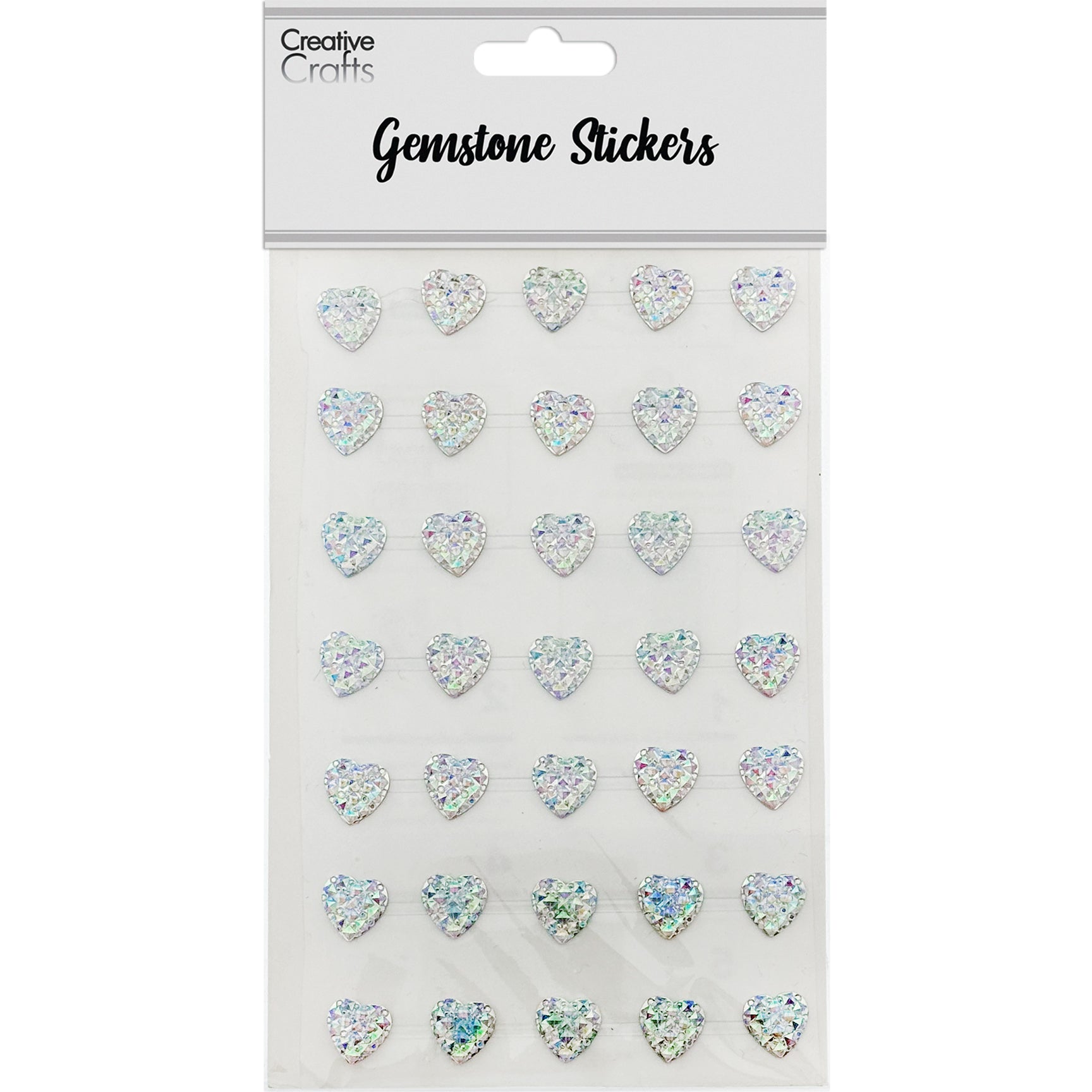 GEM STICKERS CRYSTAL HEART 12MM