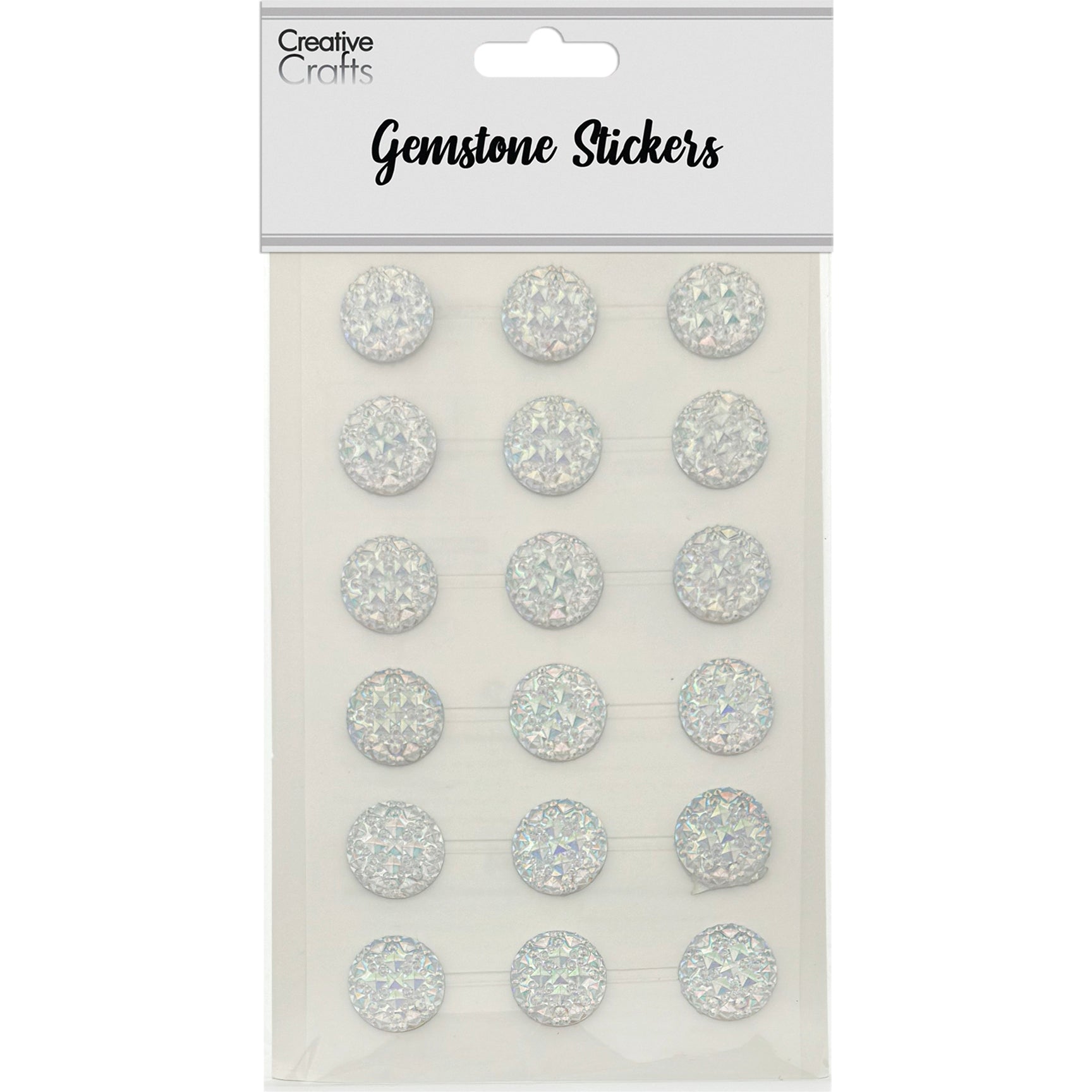 GEM STICKERS CRYSTAL ROUND 18MM