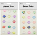 GEM STICKERS SHELLS 20MM MIX COLOR