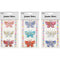 GEM STICKERS BUTTERFLY 60MM 3PC