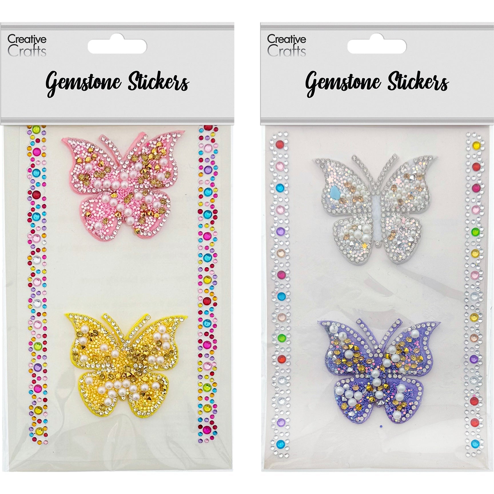 GEM STICKERS BUTTERFLY 54MM 2PC