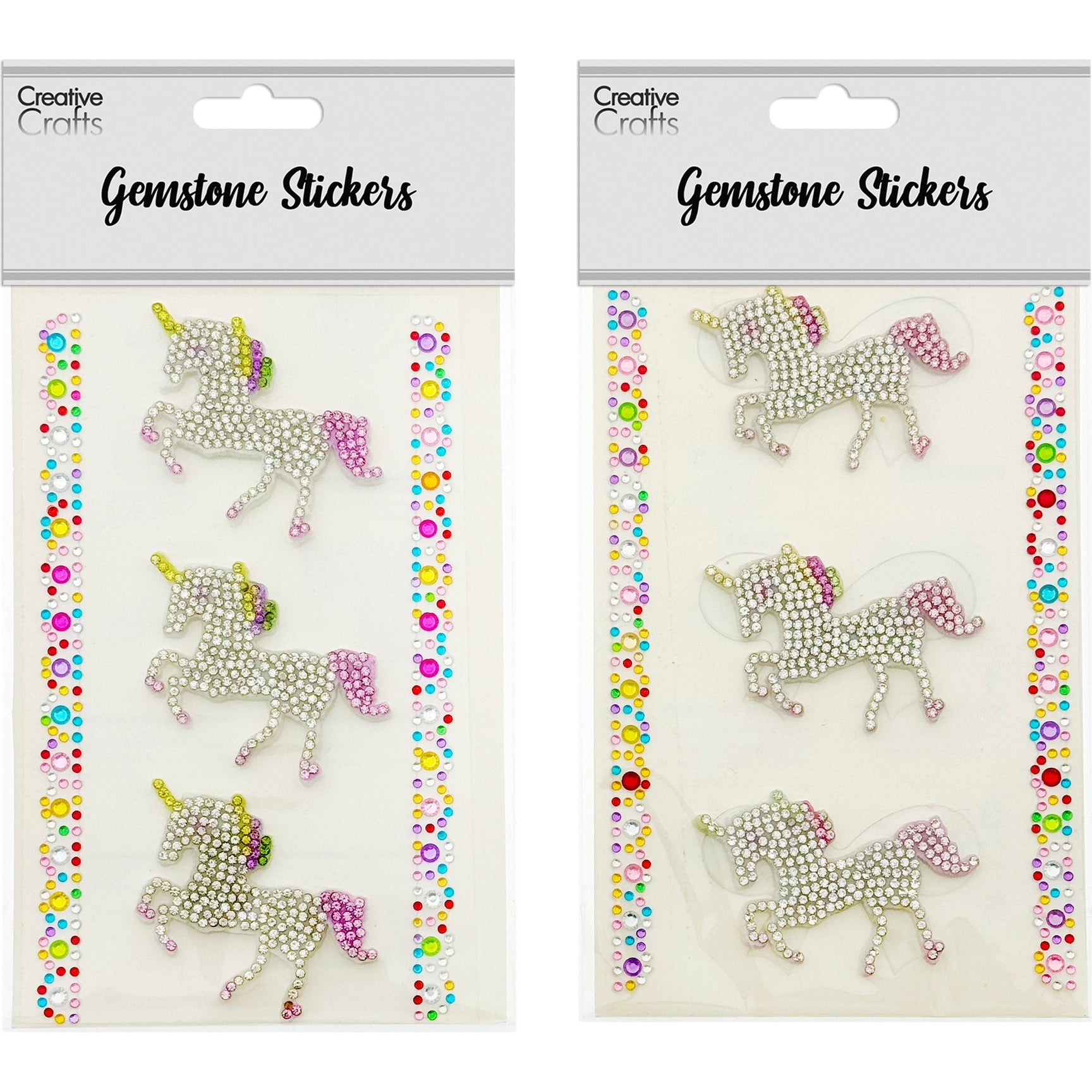 GEM STICKERS CRYSTAL UNICORN 55MM