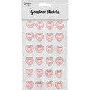 GEM STICKERS HEART 18MM LIGHT PINK