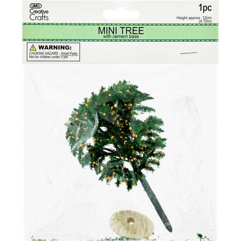 TREE MINI 12CM 2 FRUIT COL ASTD