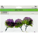 TREE CRAFT MINI PURP FLORAL 6CM 3PC