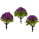 TREE CRAFT MINI PURP FLORAL 6CM 3PC