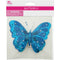 BUTTERFLY CLIP EMB BLUE 12CM 1PC