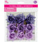 FLORAL EMBELLISHMENTS ROSE 9PC LAVANDER