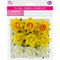 FLORAL EMBELLISHMENTS ROSE 9PC YELLOW