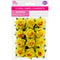 FLORAL EMBELLISHMENTS ROSE 12PC YELLOW