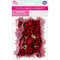 FLORAL EMBELLISHMENTS ROSE 12PC RED