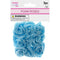 FLOWER EMBELLISHMENTS 9PC 3CM LIGHT BLUE