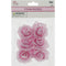 FLOWER EMBELLISHMENTS 6PC 5CM LIGHT PINK