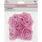 FLOWER EMBELLISHMENTS 4PC 8CM PINK