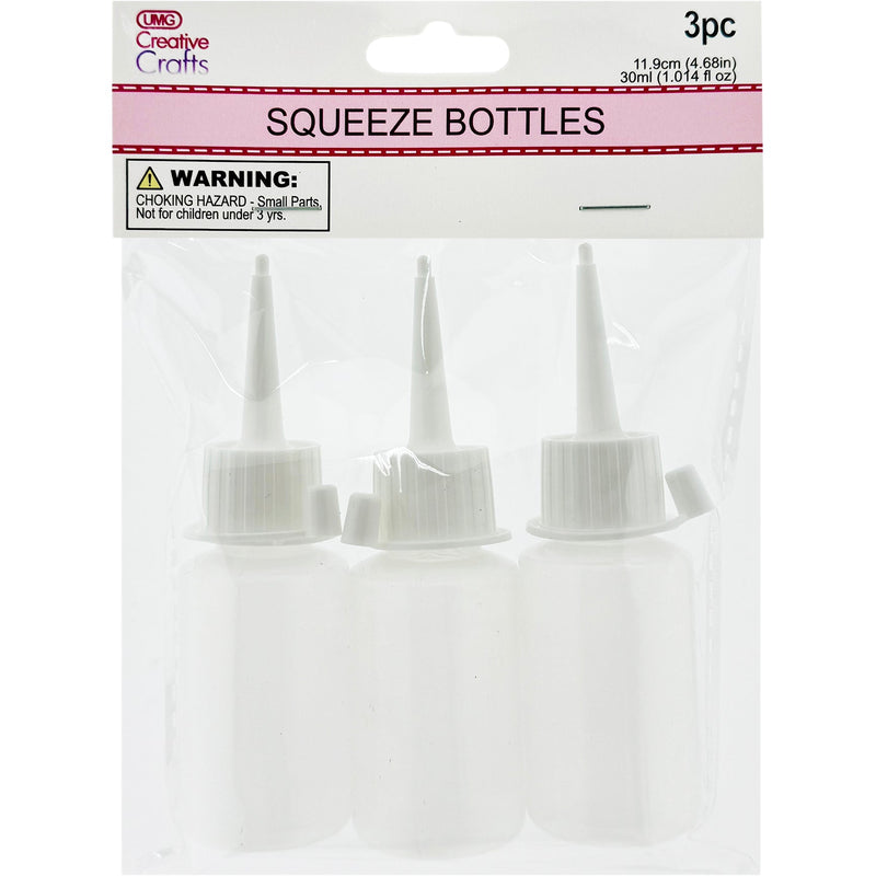 NARROW TIP SQUEEZE BOTTLE 3PC 11.9CM