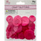 CRAFT BUTTONS ASSORTED SIZE RED