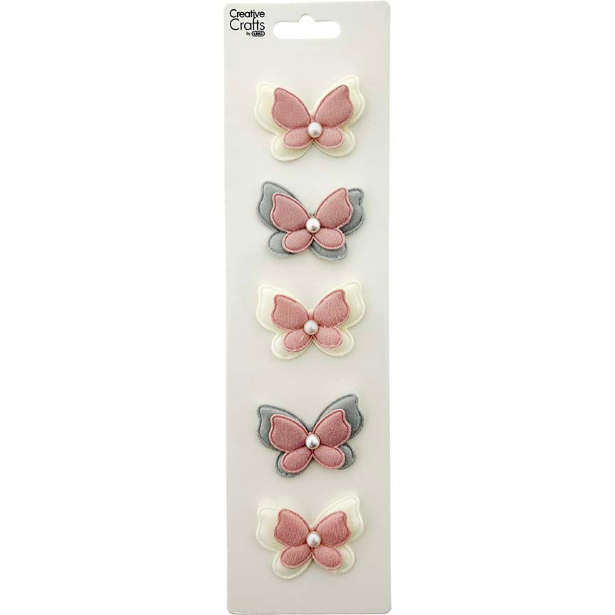 CRAFT BUTTERFLY 5PC MIX COLOR