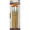 BRUSH SET WOOD HANDLE 6 PCS FLAT