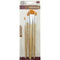 BRUSH SET WOOD HANDLE 6 PCS MIXED