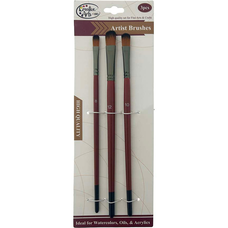 BRUSH SET ART GRADE 3 PCS FILBERT