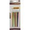 BRUSHS SET PLASTIC HANDLE 6 PCS MIXED