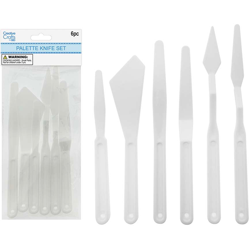 PALLETE KNIFE SET PLASTIC 6 PCS