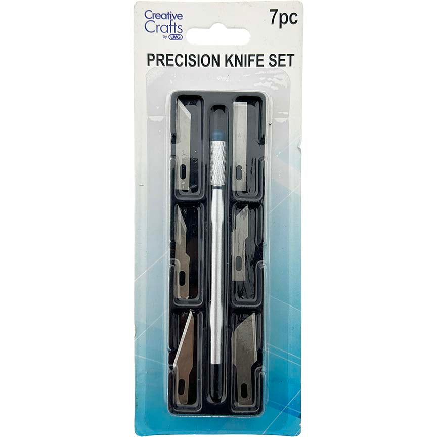 PRECISION HOBBY KNIFE BLADE SET 7 PC ASSTD