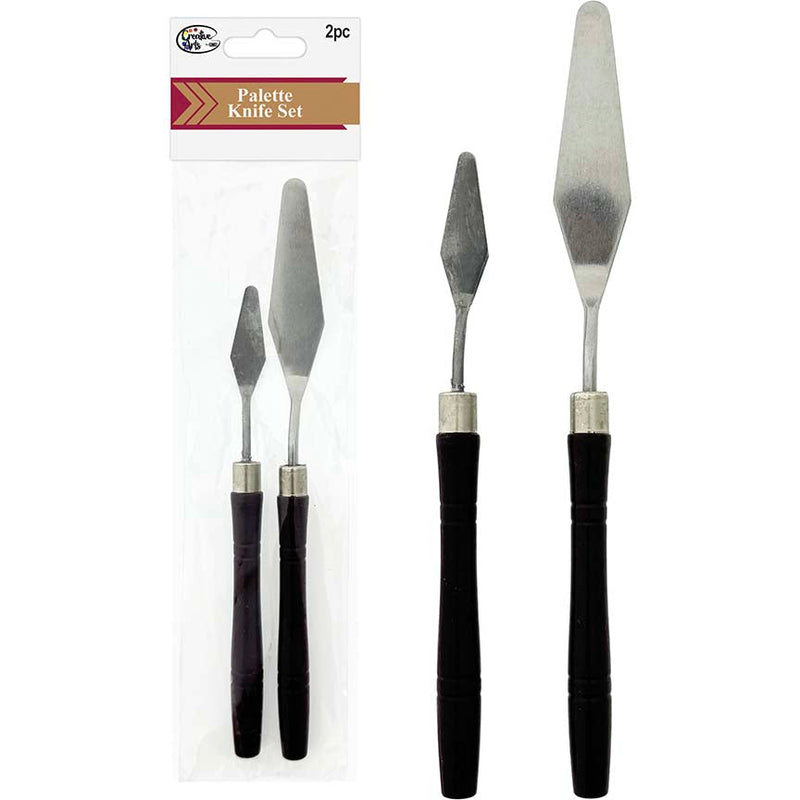 PALETTE KNIFE PLASTIC HANDLE 2 STYLES ASSTD