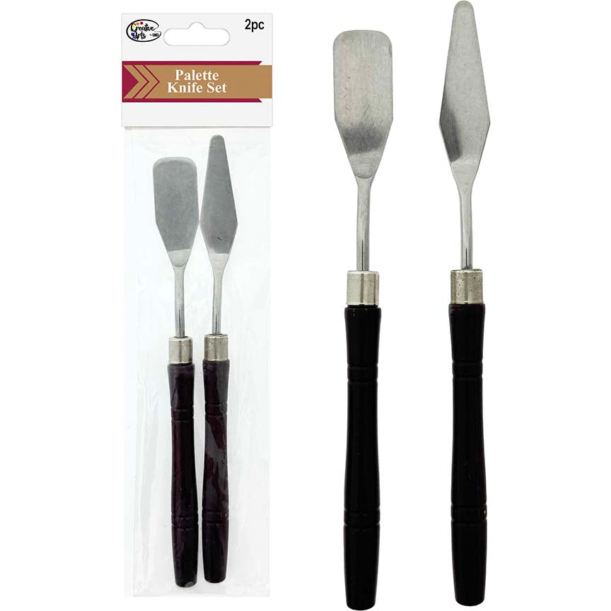 PALETTE KNIFE PLASTIC HANDLE 2 STYLES ASSTD