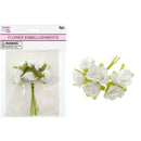 ROSE FLOWER BUNDLE 6PC WHITE