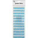 GEM STICKERS STRIP ROUND BLUE 6MM