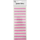 GEM STICKERS STRIP ROUND PINK 6MM