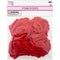 FLOWER EMBELLISHMENTS 4PC 8CM RED