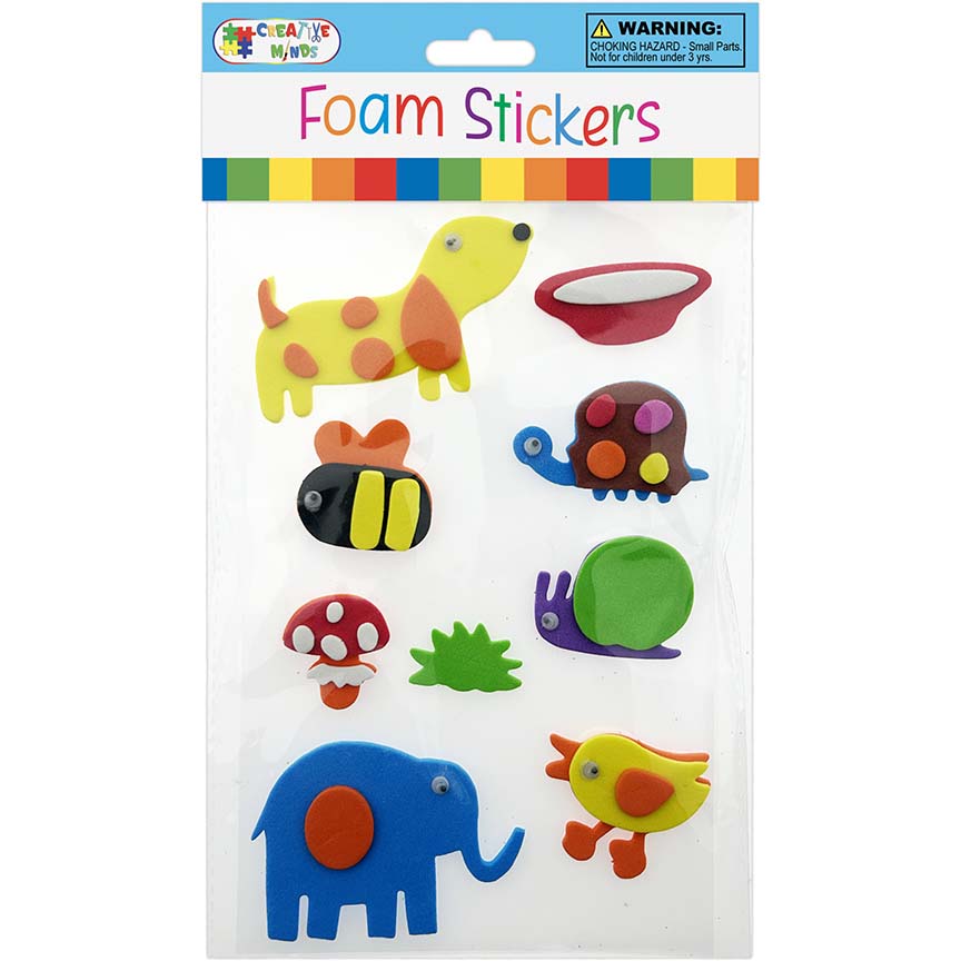 FOAM 3D BACKYARD-MIX PEEL & STICK