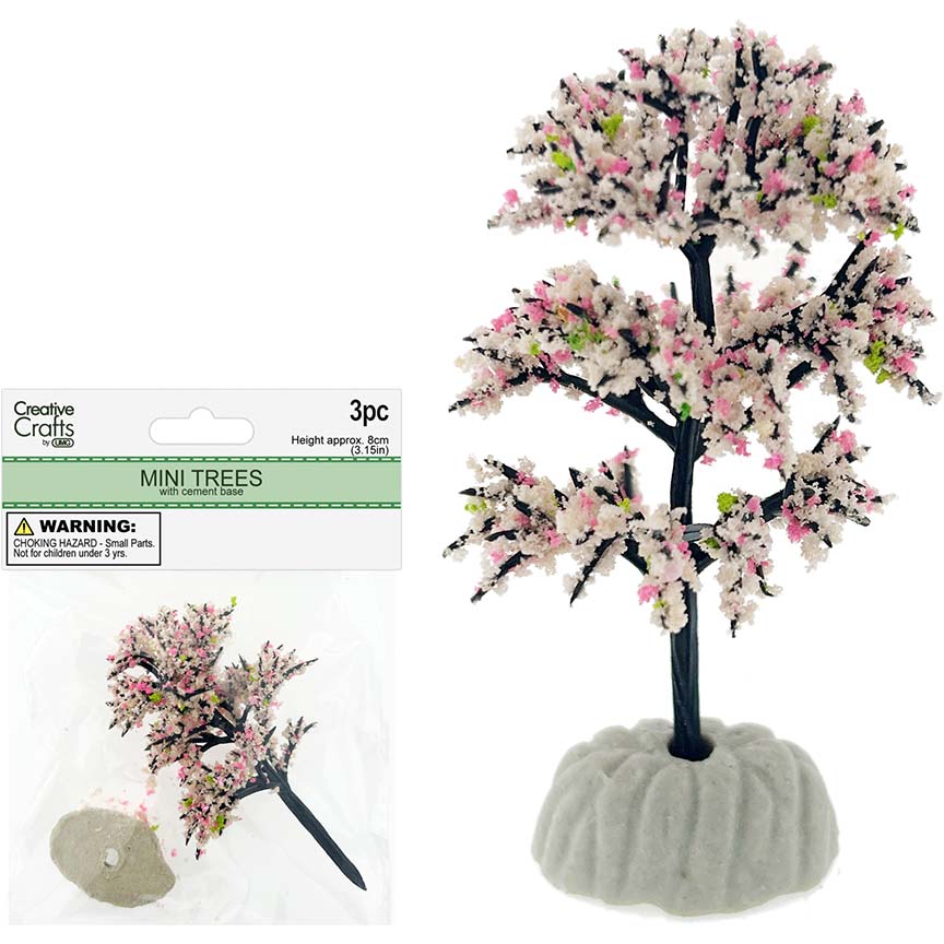 CHERRY BLOSSOM TREE 8CM 1PC WHITE