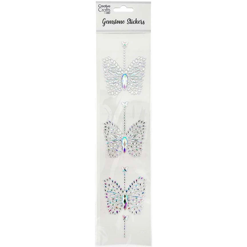 GEM STICKER BUTTERFLY IRIDESCENT