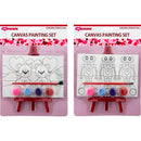 PAINTING SET DIY CANVAS 2ASSORTED 6.25x5.8in (15.88x14.73cm)