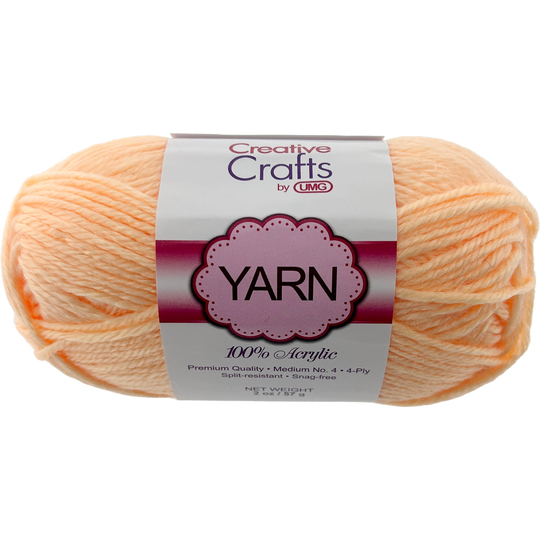 YARN, ACRYLIC (CHERRY BLOSSOM) 2OZ #4 MD 4-STRAND