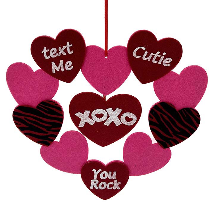 HOME DÉCOR HANGING SIGN FELT 11.5in(29cm)