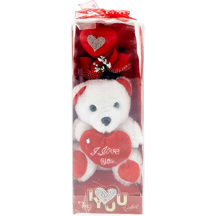 GIFT BEAR IN A BOX "I LOVE YOU " HEART (W/ LIGHT)