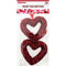 OPEN-HEART GLITTER GARLAND 2PC 10CM