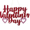 SIGN HAPPY VALENTINE'S DAY GLITTER 17"