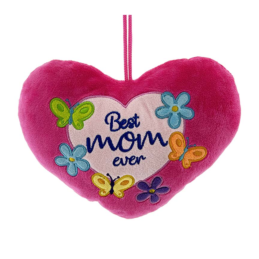 HEART PLUSH "BEST MOM EVER" 25CM